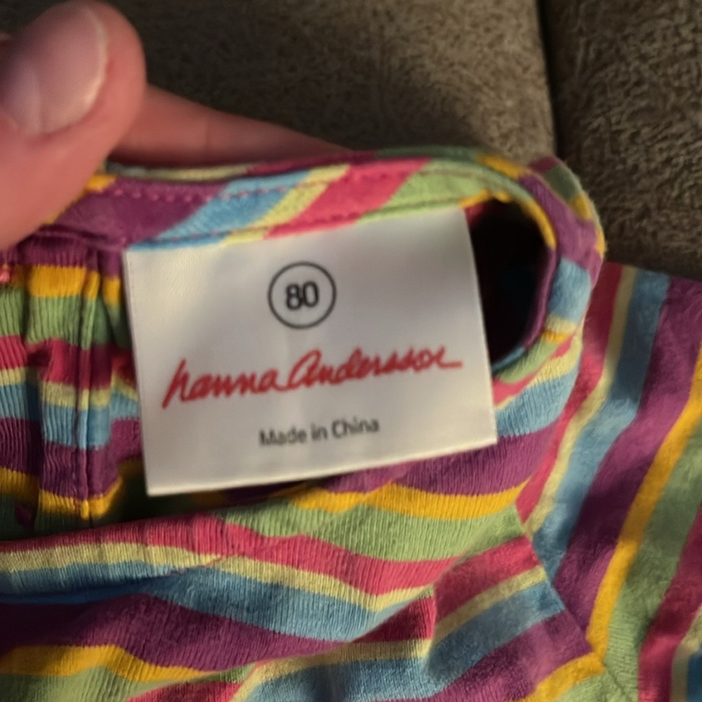 Hanna Andersson Multicolor Striped Kids Dress - Picture 2 of 4